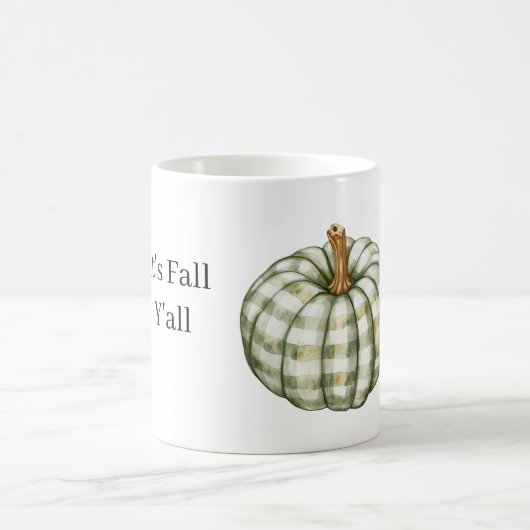 Grüne Streifen-Kürbis   Kaffeetasse (Mittel)