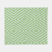 Grüne Streifen-Kürbismuster groß Fleecedecke (Vorderseite (Horizontal))