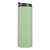 Grüne Streifen-Kürbismuster Thermosbecher (Nach rechts gedreht)