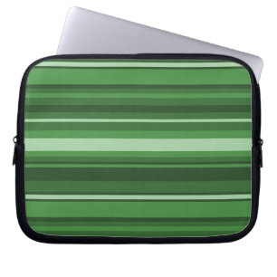 Grüne Streifen Laptopschutzhülle