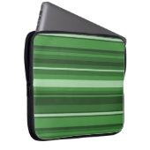 Grüne Streifen Laptopschutzhülle (Vorne Rechts)