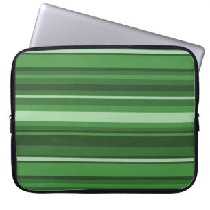Grüne Streifen Laptopschutzhülle