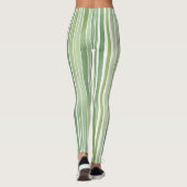 Grüne Streifen  Leggings (Rückseite)