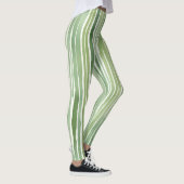 Grüne Streifen  Leggings (Rechts)