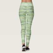 Grüne Streifen Leggings (Rückseite)