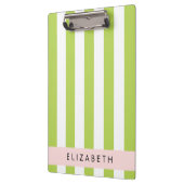 Grüne Streifen, Linien, Streifen, Ihr Name Klemmbrett (Links)