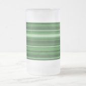 Grüne Streifen Mattglas Bierglas (Mittel)