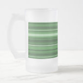 Grüne Streifen Mattglas Bierglas (Links)
