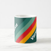 Grüne Streifen mit Namen Kaffeetasse (Mittel)