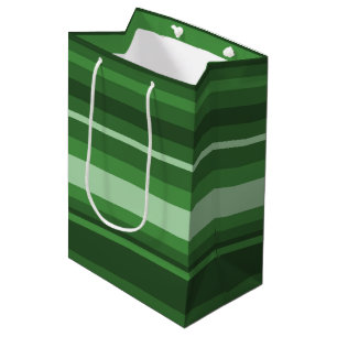 Grüne Streifen Mittlere Geschenktüte