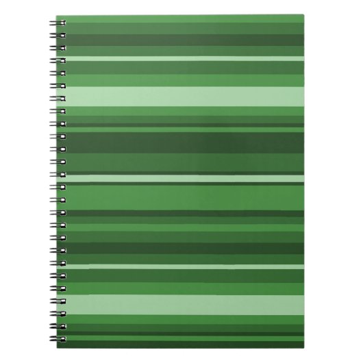 Grüne Streifen Notizblock (Vorderseite)