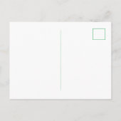 Grüne Streifen Paare Personalisierte Station Postc Postkarte (Rückseite)
