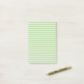 Grüne Streifen Post-it Klebezettel (Auf Schreibtisch)