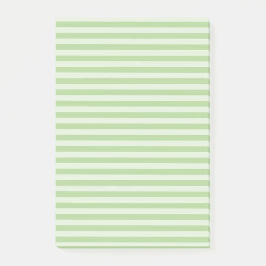 Grüne Streifen Post-it Klebezettel (Vorderseite)