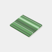 Grüne Streifen Post-it Klebezettel (angewinkelt)