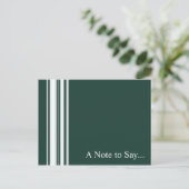 Grüne Streifen Postkarte (Stehend Vorderseite)