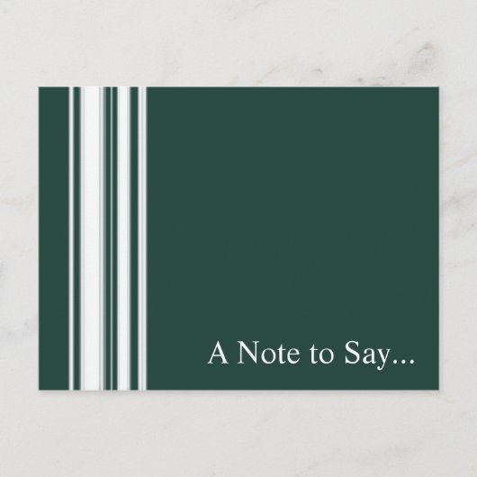 Grüne Streifen Postkarte (Vorderseite)