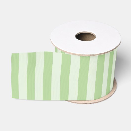 Grüne Streifen Ripsband (Spule)