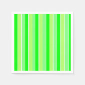 Grüne Streifen Serviette (Vorderseite)