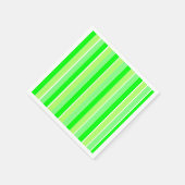 Grüne Streifen Serviette (Ecke)