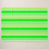Grüne Streifen Sherpadecke (Vorderseite (Horizontal))