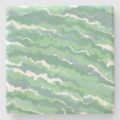 Grüne Streifen Steinuntersetzer (Vorderseite)