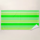 Grüne Streifen Strandtuch (Vorderseite)
