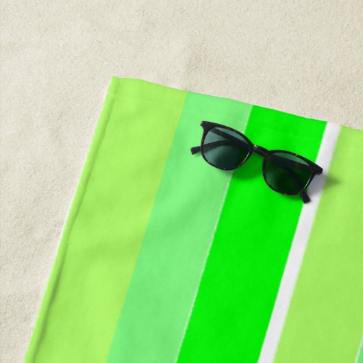 Grüne Streifen Strandtuch (Beispiel)