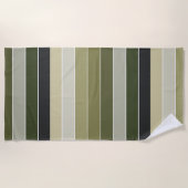 Grüne Streifen Strandtuch (Vorderseite)