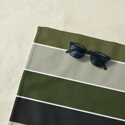 Grüne Streifen Strandtuch (Beispiel)