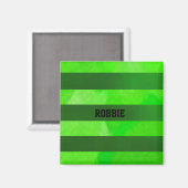 Grüne Streifen strukturiert Magnet (Vorderseite/Rückseite)