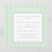 Grüne Streifen und Einfachheits-quadratische Einladung (Vorne/Hinten)