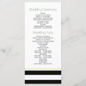 Grüne Streifen und Kleeblatt Programm (Rückseite)