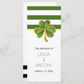 Grüne Streifen und Kleeblatt Programm (Vorne/Hinten)