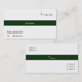 Grüne Streifen-Visitenkarte Visitenkarte (Vorne/Hinten)