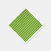 Grüne Streifen Weihnachten Serviette (Ecke)