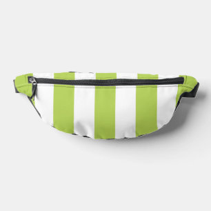Grüne Streifen, weiße Streifen, gestreiftes Muster Bauchtasche