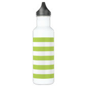 Grüne Streifen, weiße Streifen, gestreiftes Muster Edelstahlflasche (Links)