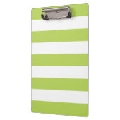 Grüne Streifen, weiße Streifen, gestreiftes Muster Klemmbrett (Links)