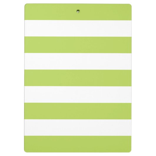 Grüne Streifen, weiße Streifen, gestreiftes Muster Klemmbrett (Rückseite)