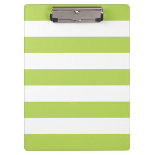Grüne Streifen, weiße Streifen, gestreiftes Muster Klemmbrett