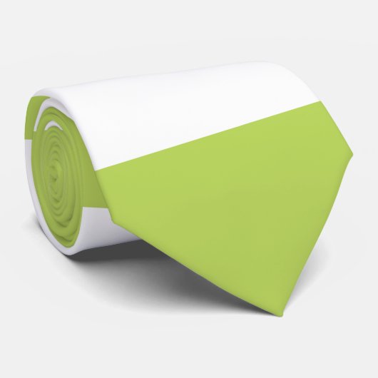 Grüne Streifen, weiße Streifen, gestreiftes Muster Krawatte (Gerollt)