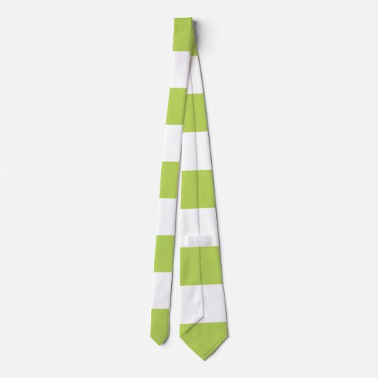 Grüne Streifen, weiße Streifen, gestreiftes Muster Krawatte (Rückseite)