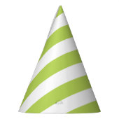Grüne Streifen, weiße Streifen, gestreiftes Muster Partyhütchen (Links)