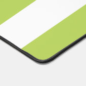 Grüne Streifen, weiße Streifen, gestreiftes Muster Schreibtischunterlage (Ecke)