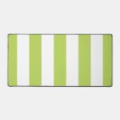 Grüne Streifen, weiße Streifen, gestreiftes Muster Schreibtischunterlage (Vorderseite)