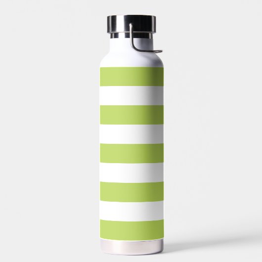 Grüne Streifen, weiße Streifen, gestreiftes Muster Trinkflasche (Links)