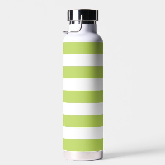 Grüne Streifen, weiße Streifen, gestreiftes Muster Trinkflasche (Rechts)