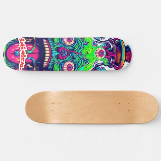 Grüne Stress inimitieren Skateboard (Horizontal)