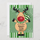 Grüne Strickpartei Einladung (Vorderseite)